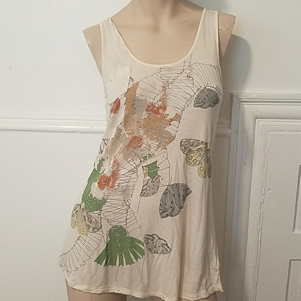 Jessica Simpson Cream print top